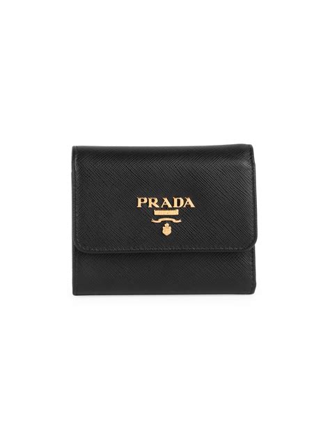 prada textured leather wallet|prada leather wallets for women.